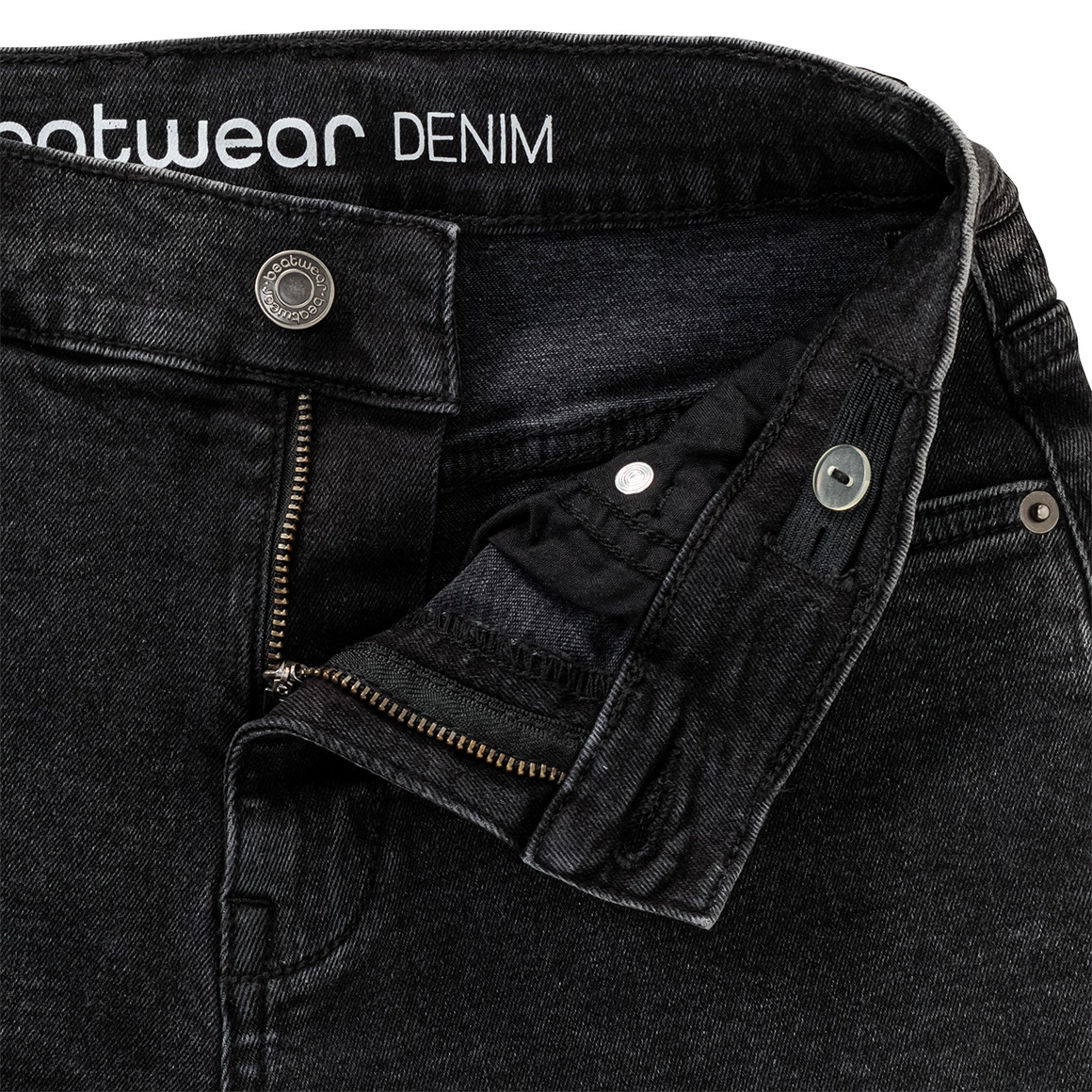 Jeansshorts voor jongens met verstelbare t...