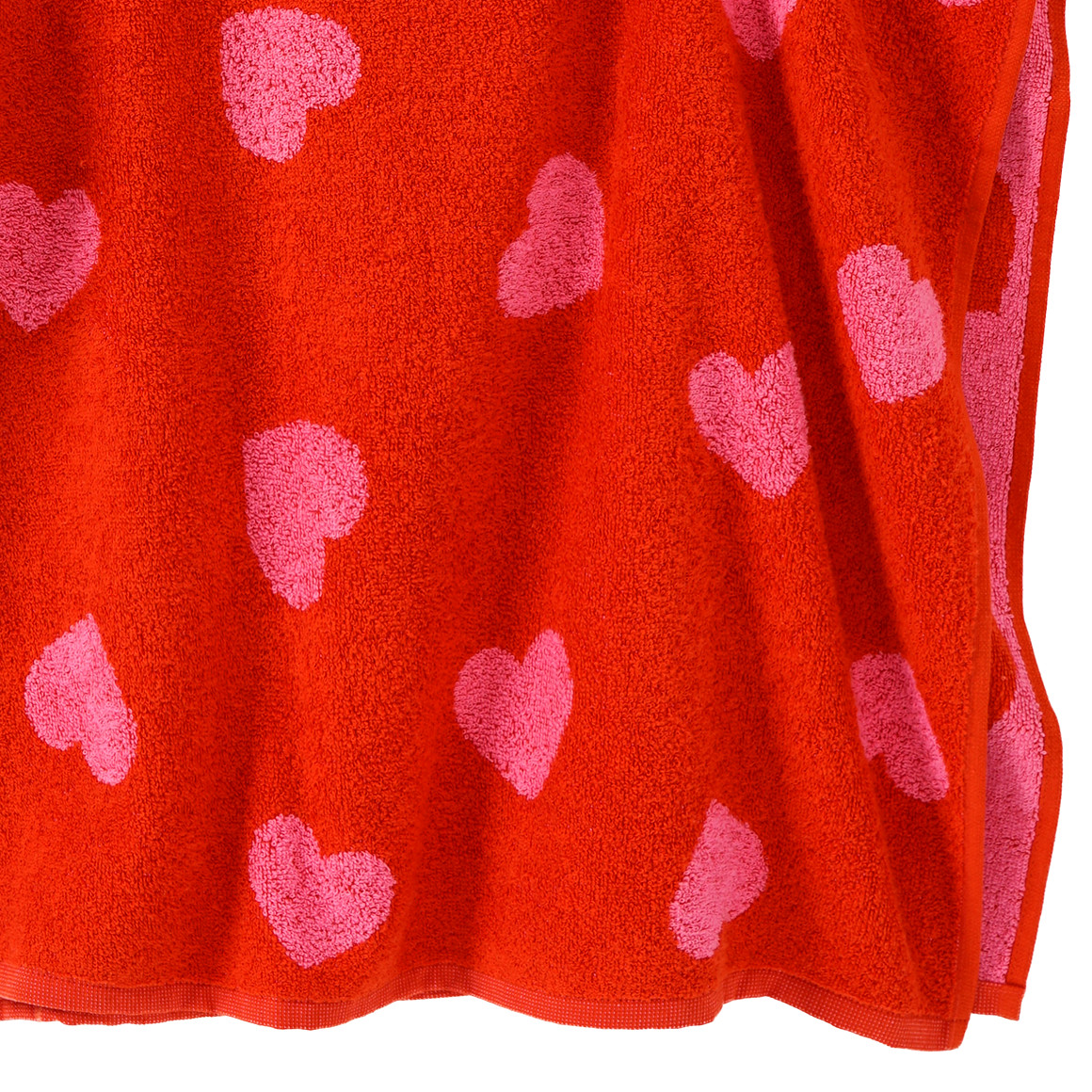 Badeponcho mit Herz-Allover