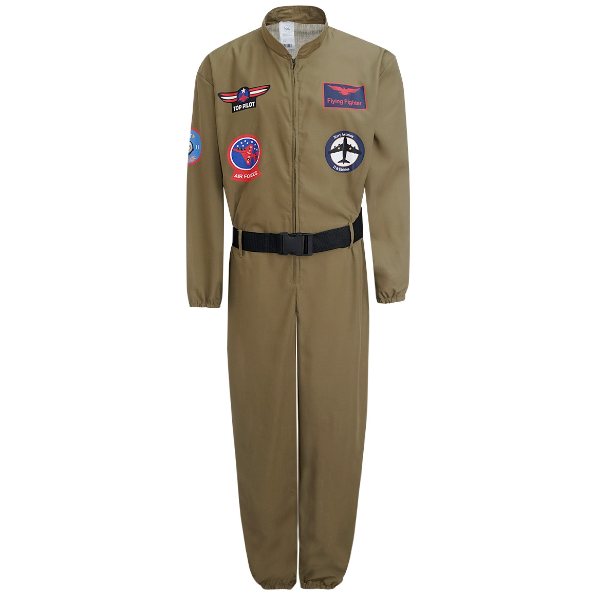 Herren Kostüm Pilot mit Gürtel