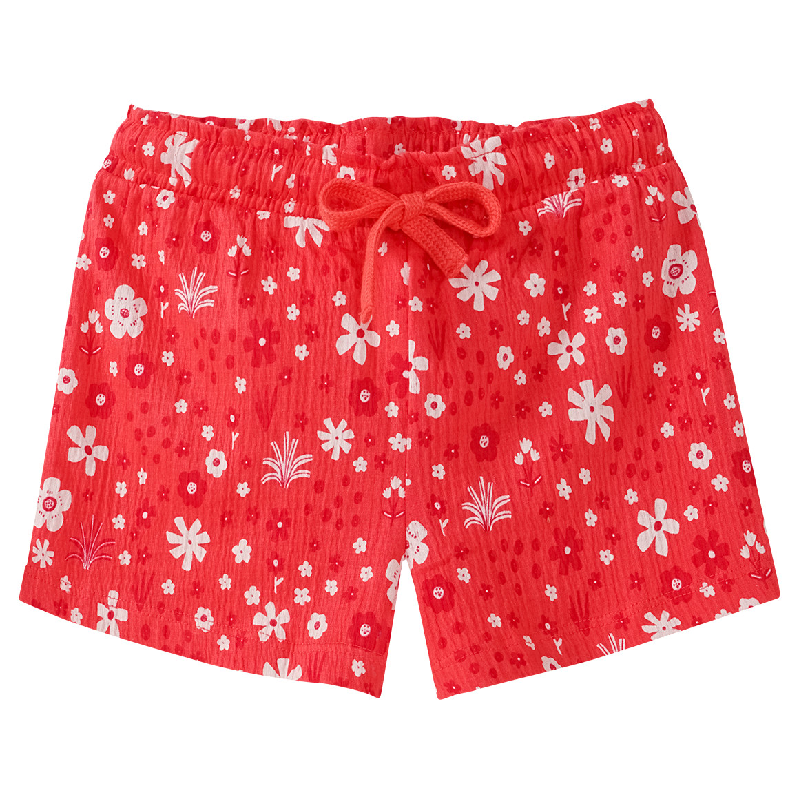 Mädchen Shorts mit Blumen-Allover