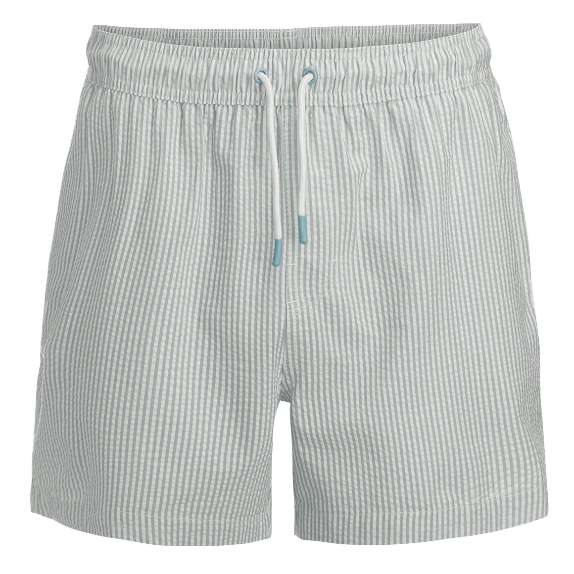 Herren Badeshorts mit Seersucker-Streifen