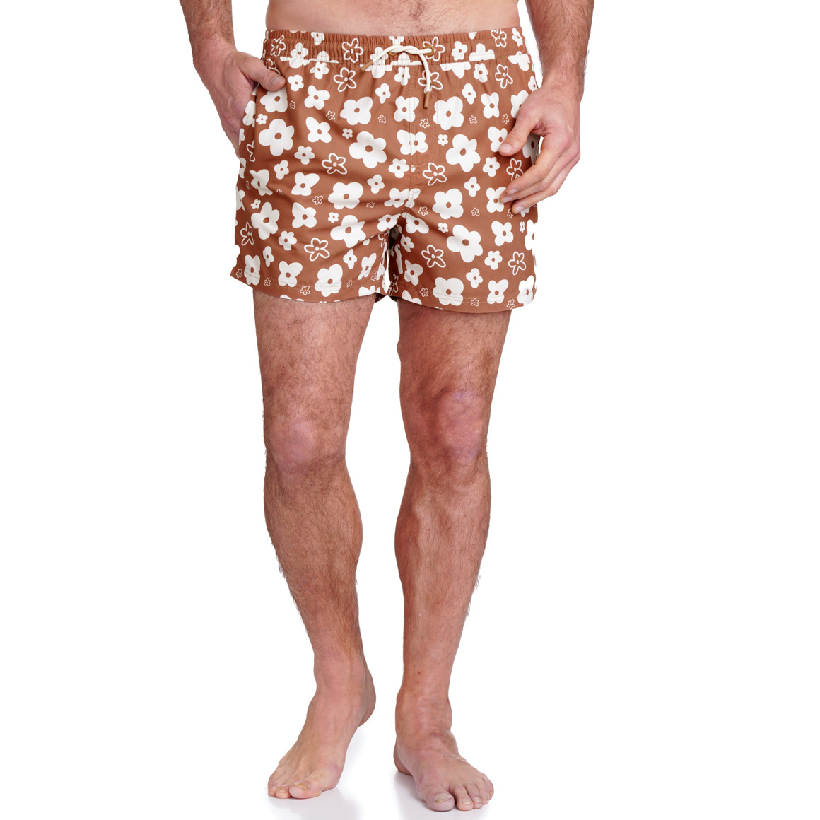Herren Badeshorts mit Blumen-Allover