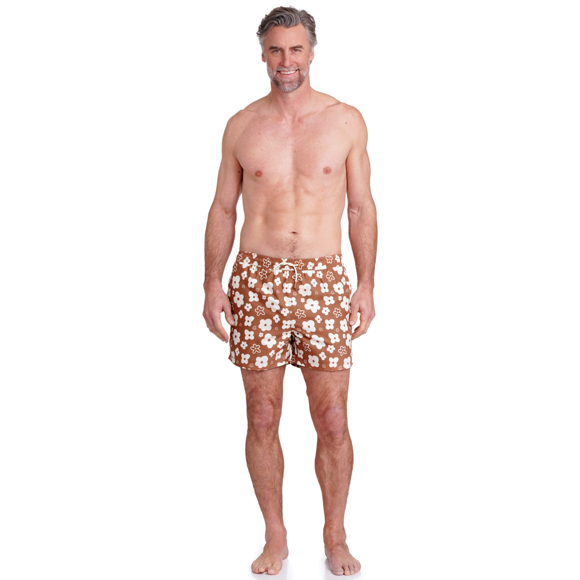 Herren Badeshorts mit Blumen-Allover