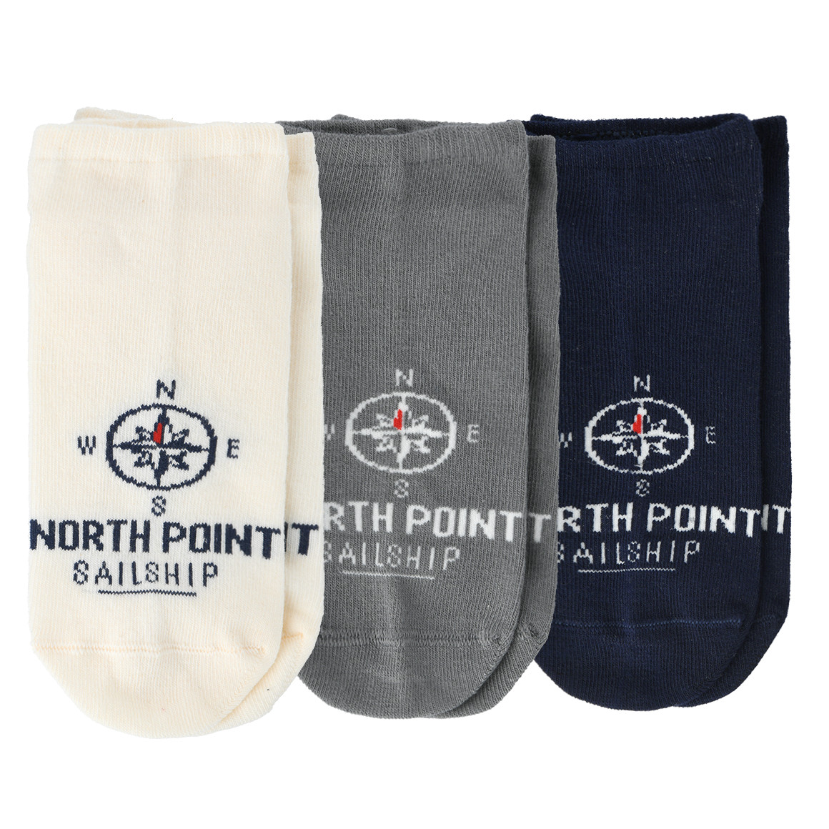 Set van 3 paar sneakersokken voor jongens