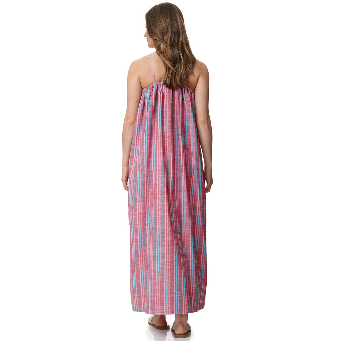 Damen Maxi-Kleid mit Streifenmuster