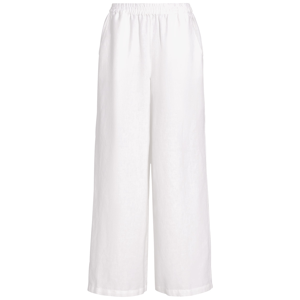 Damen Leinen-Hose mit Elastikbund