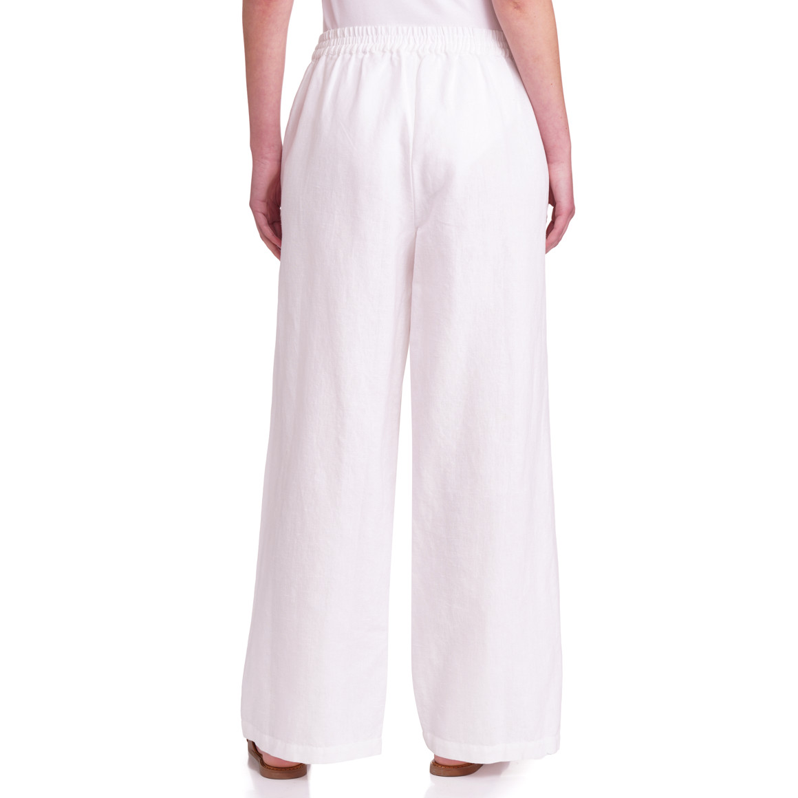 Damen Leinen-Hose mit Elastikbund