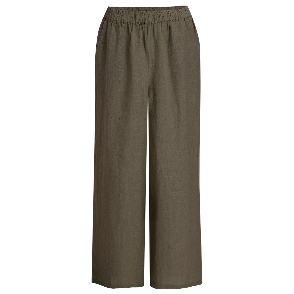 Damen Leinen-Hose mit Elastikbund