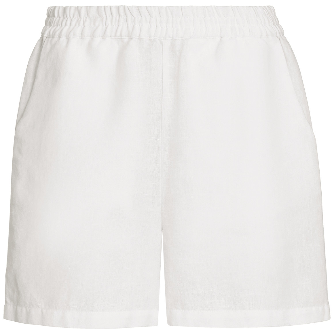 Damen Leinen-Shorts mit Elastikbund