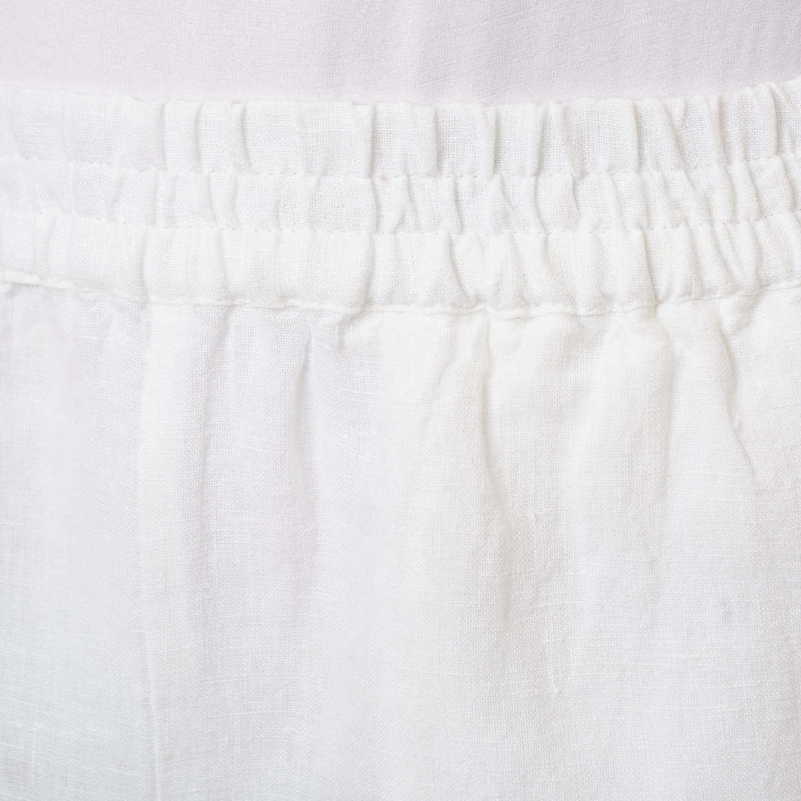 Damen Leinen-Shorts mit Elastikbund