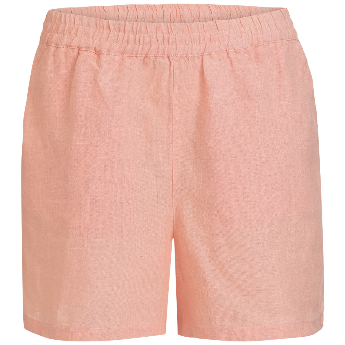 Damen Leinen-Shorts mit Elastikbund