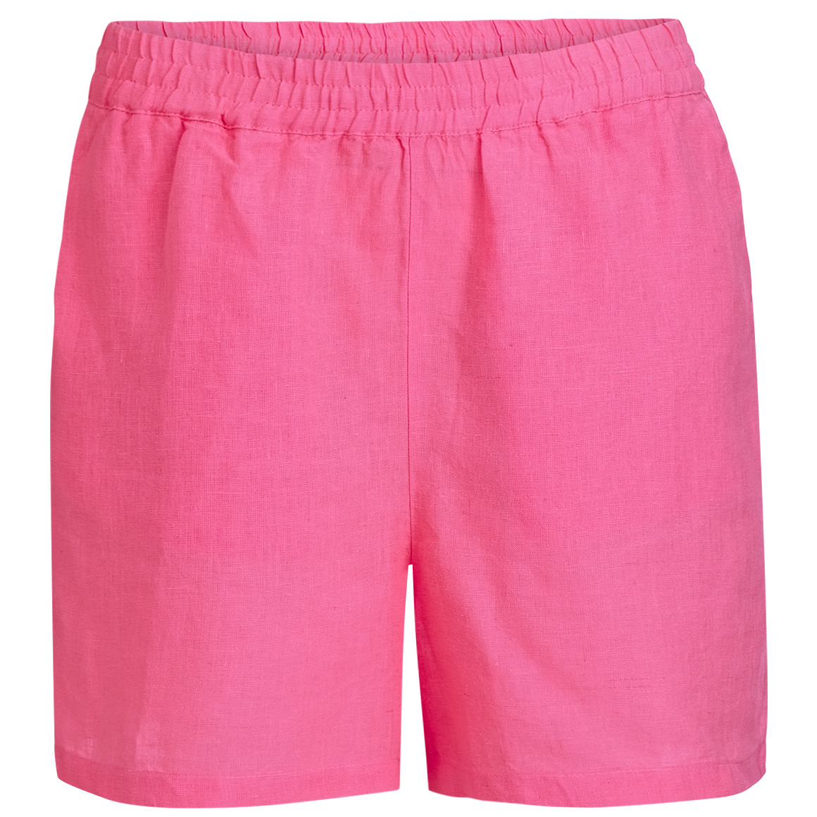 Damen Leinen-Shorts mit Elastikbund