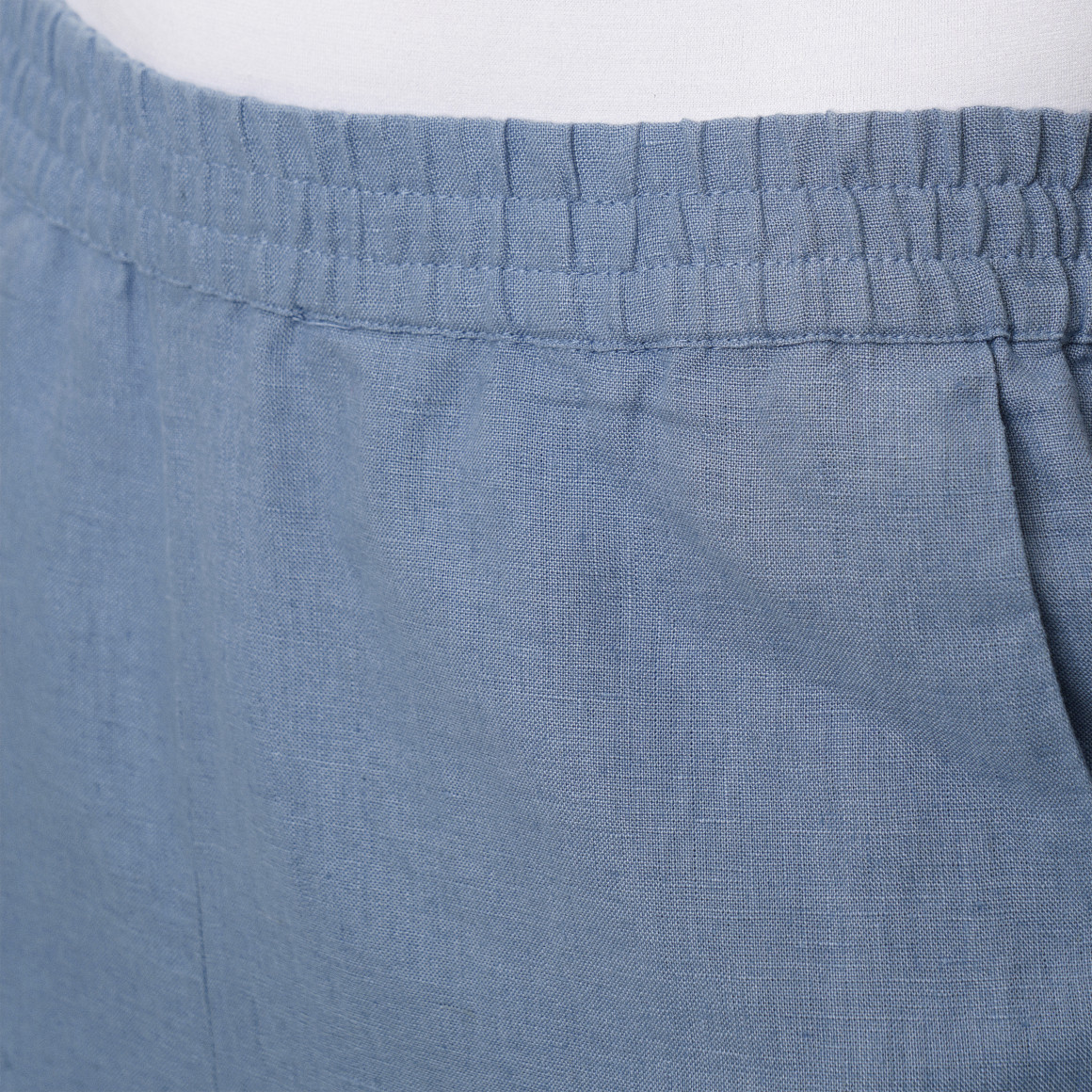 Damen Leinen-Shorts mit Elastikbund