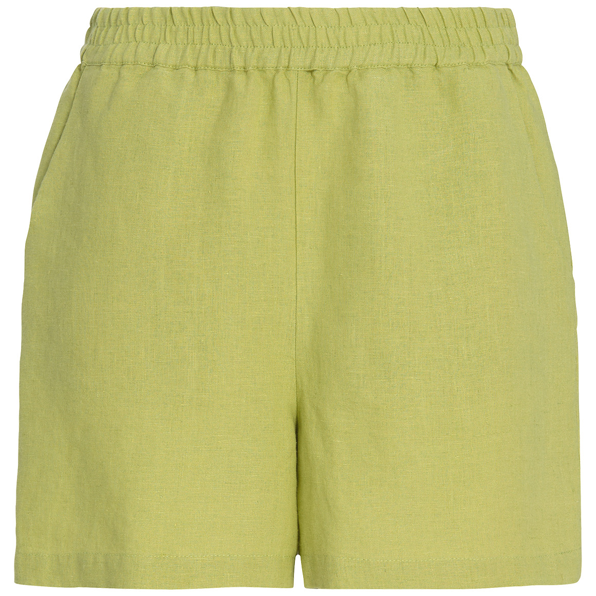 Damen Leinen-Shorts mit Elastikbund