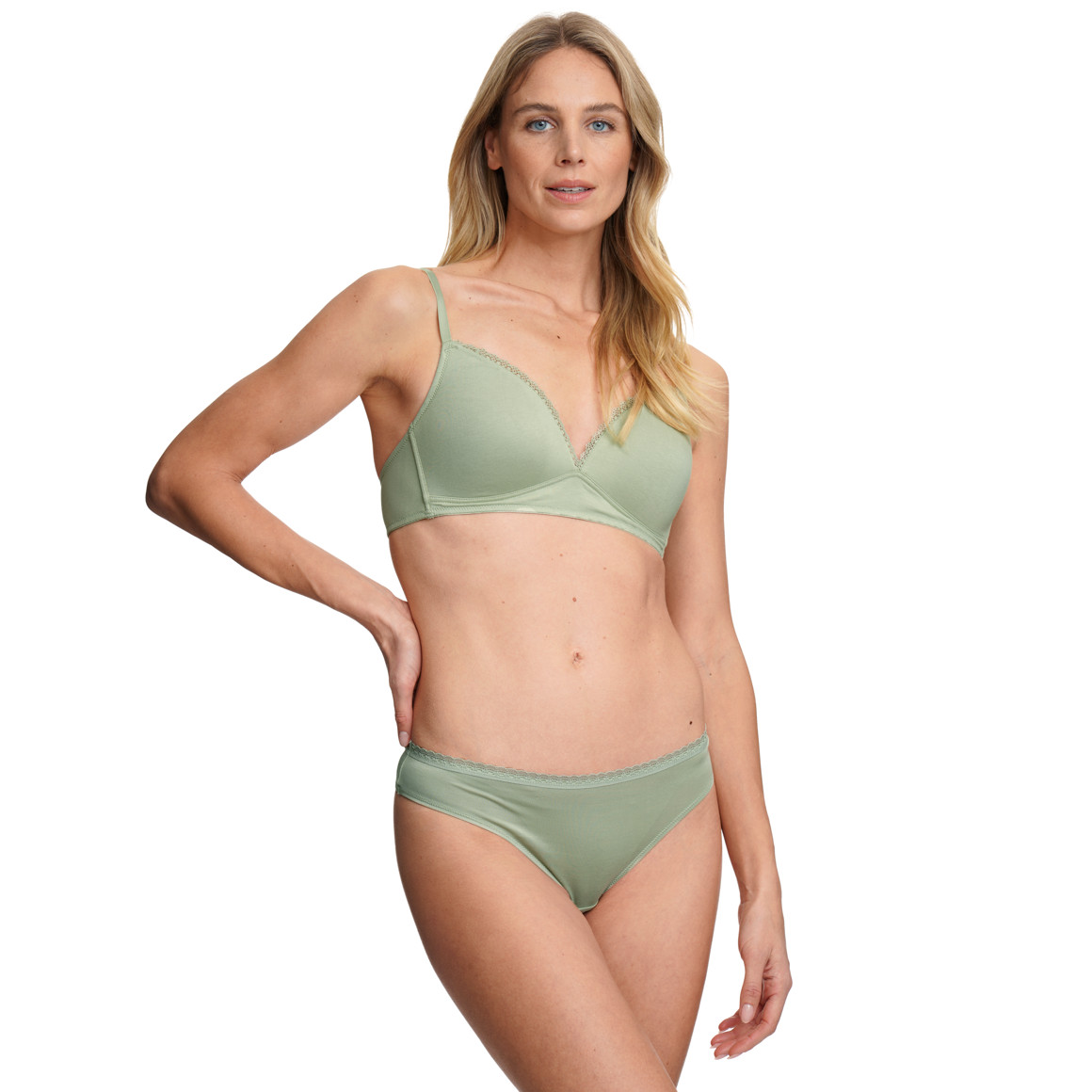 2 Damen Soft-BHs mit Spitze