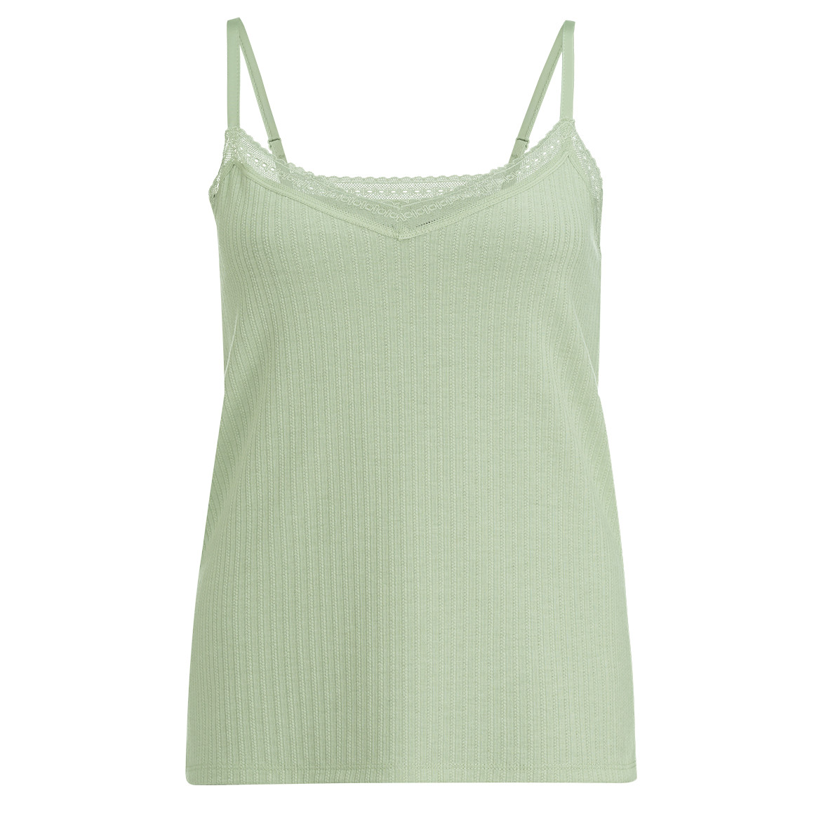 Damen Schlaftop mit Ajour-Muster