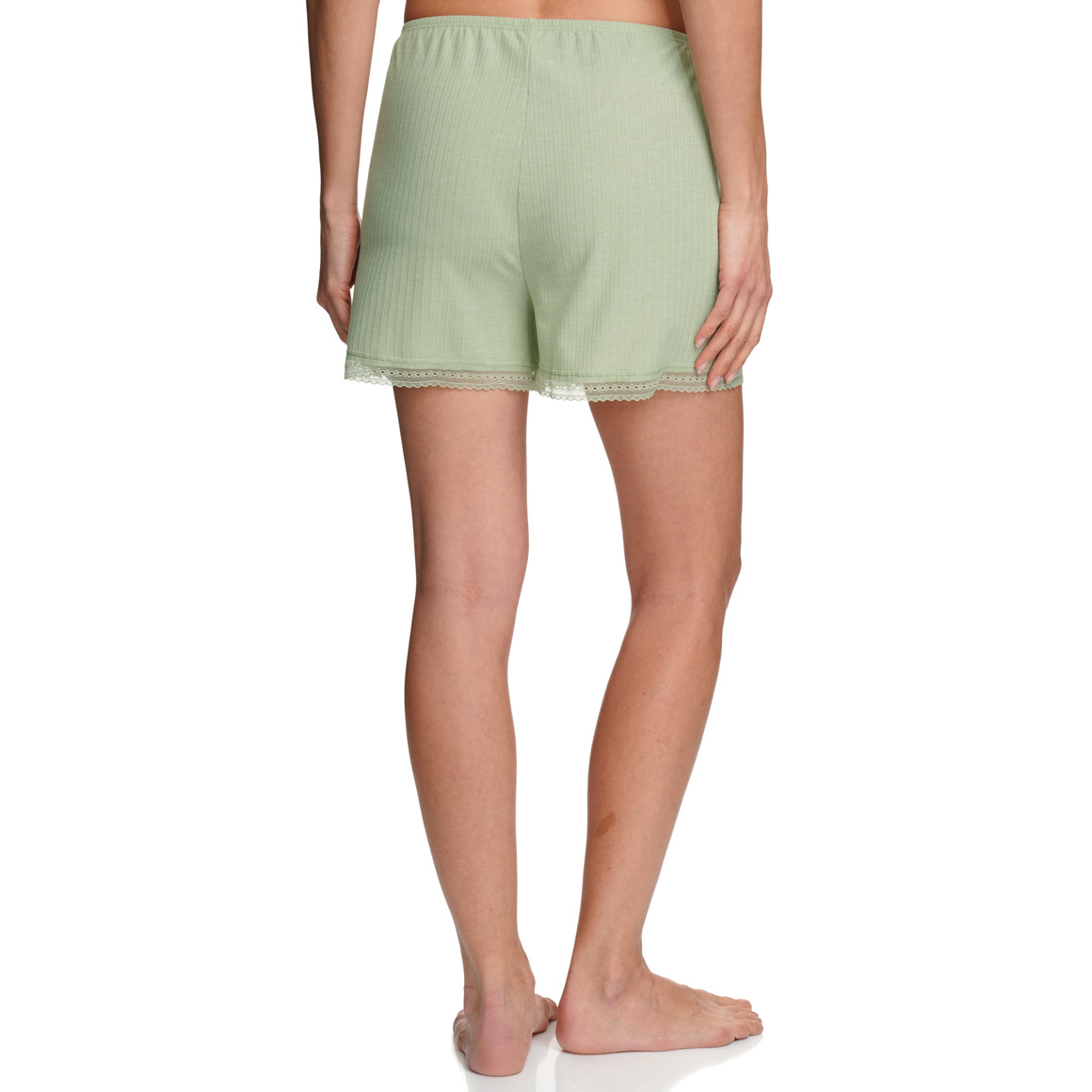 Damen Schlafshorts mit Ajour-Muster