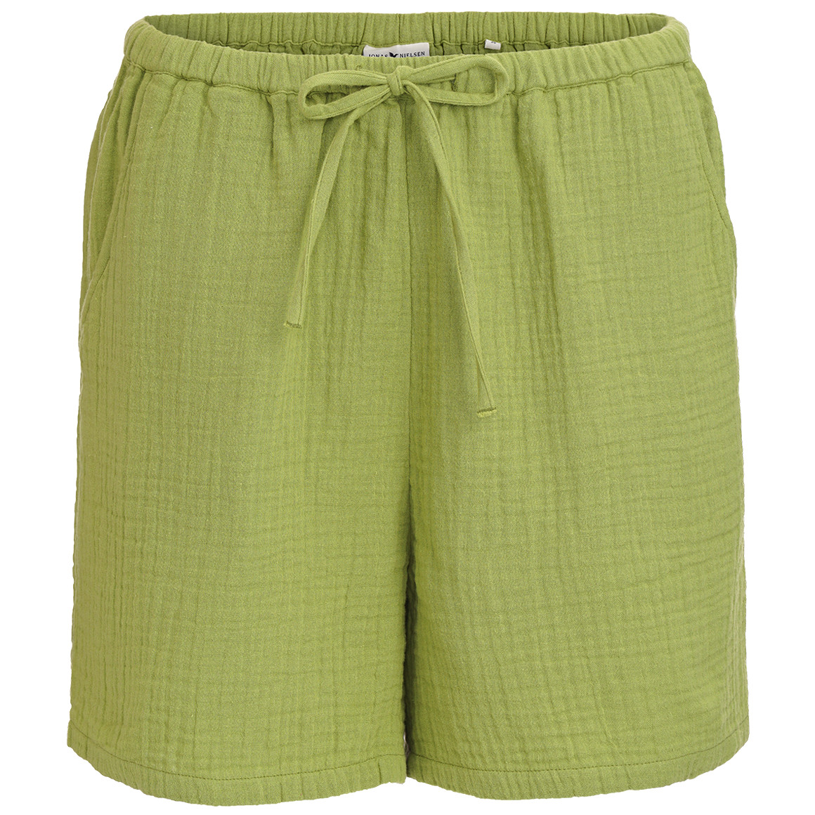 Mousseline damesshort in effen kleur