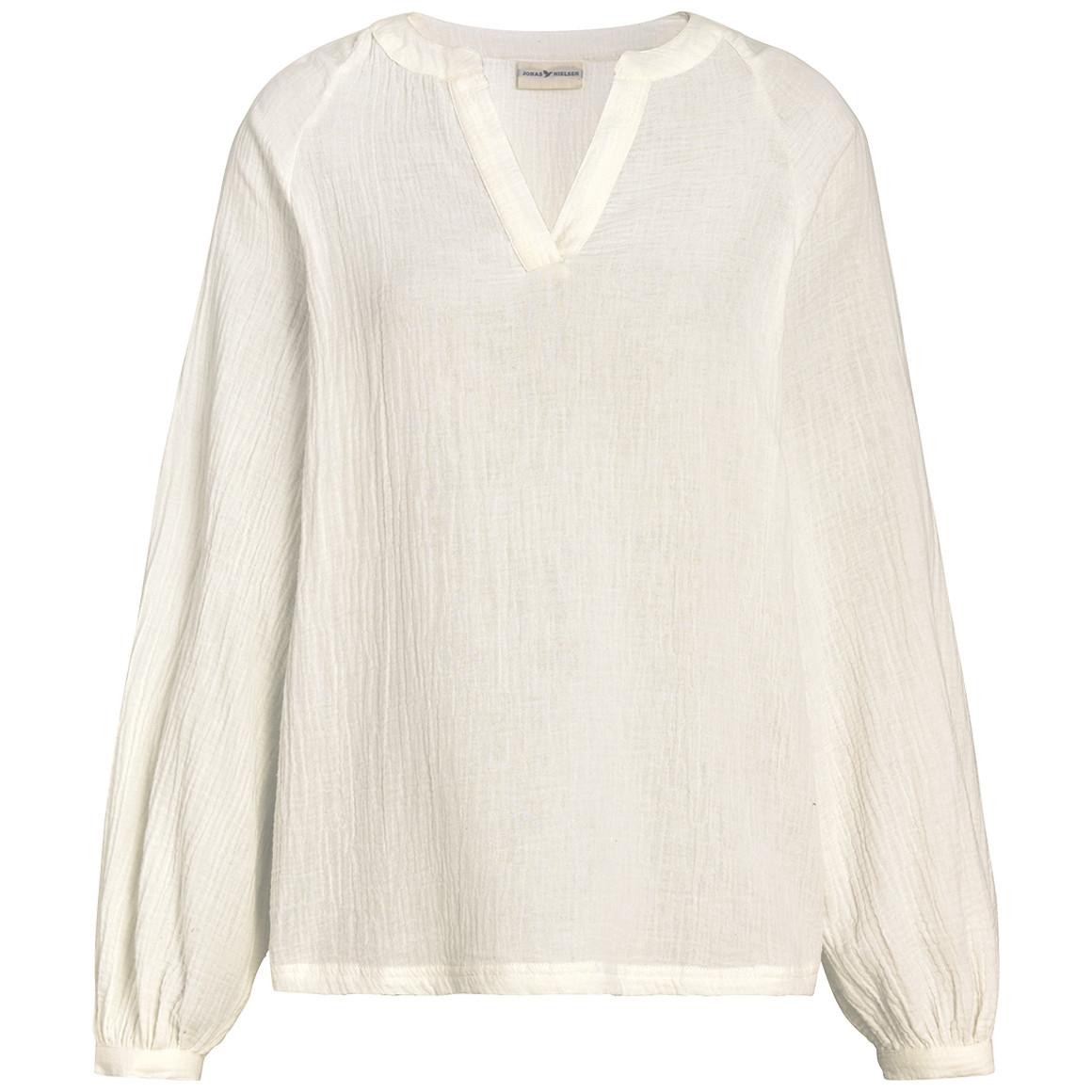 Damen Musselin-Bluse in Unifarben