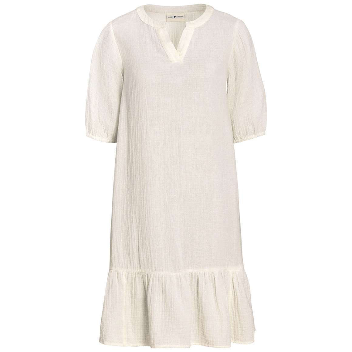 Damen Musselin-Kleid in Unifarben