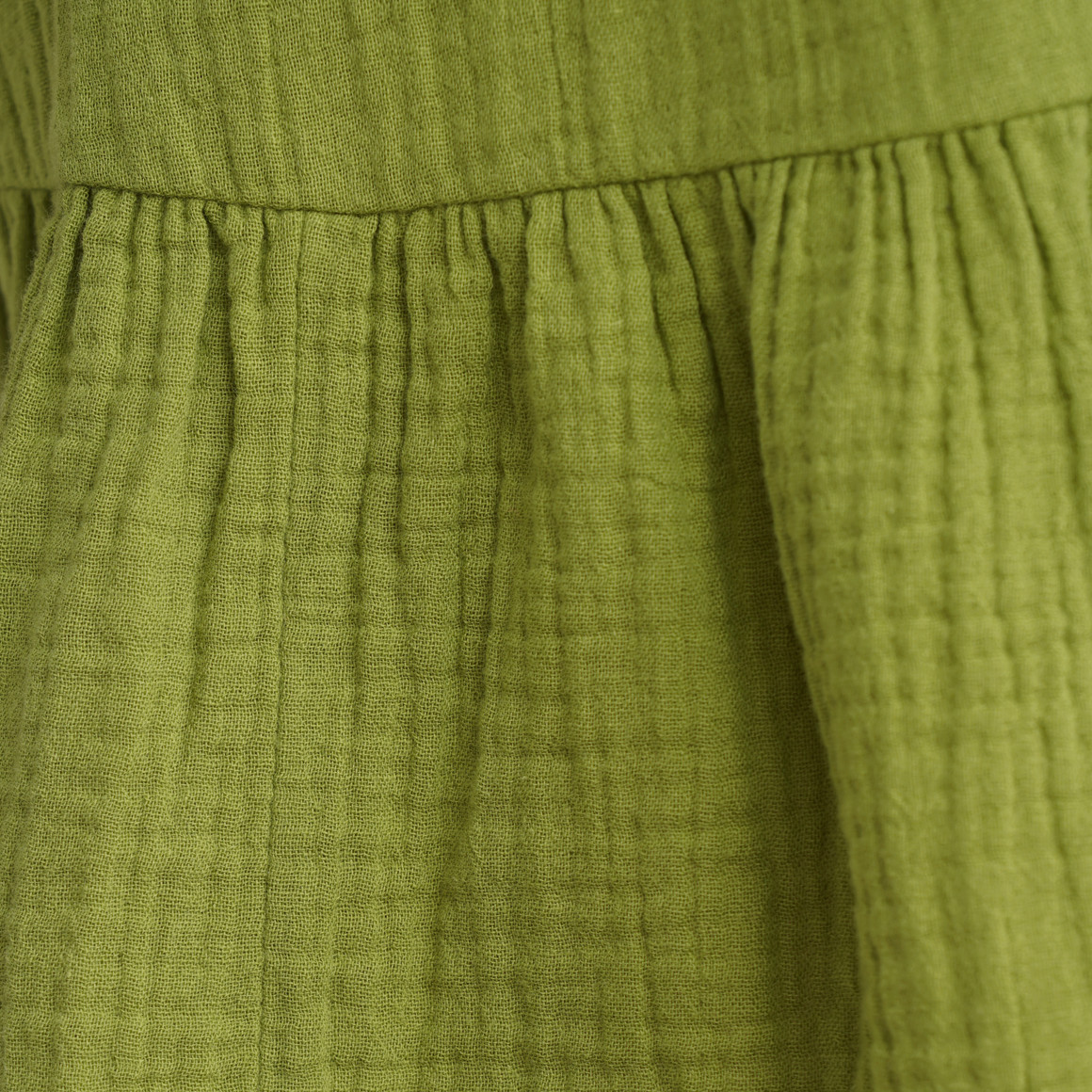 Damen Musselin-Kleid in Unifarben