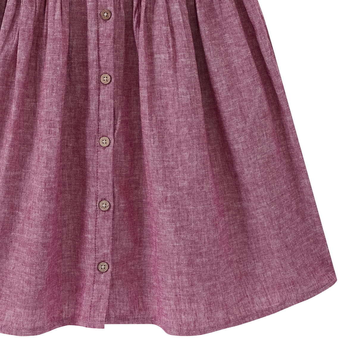 Mädchen Kleid aus Leinen-Mix