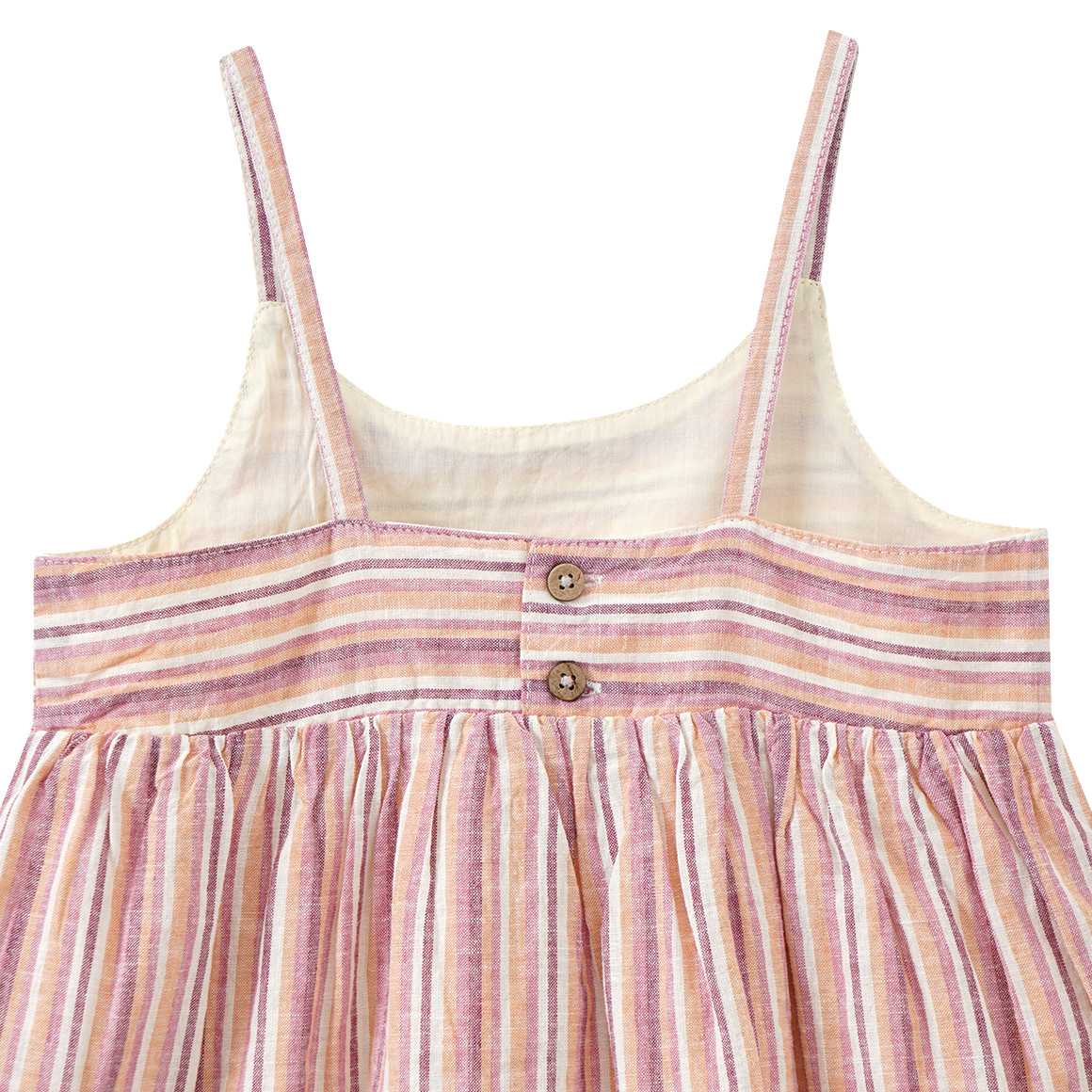 Mädchen Kleid aus Leinen-Mix