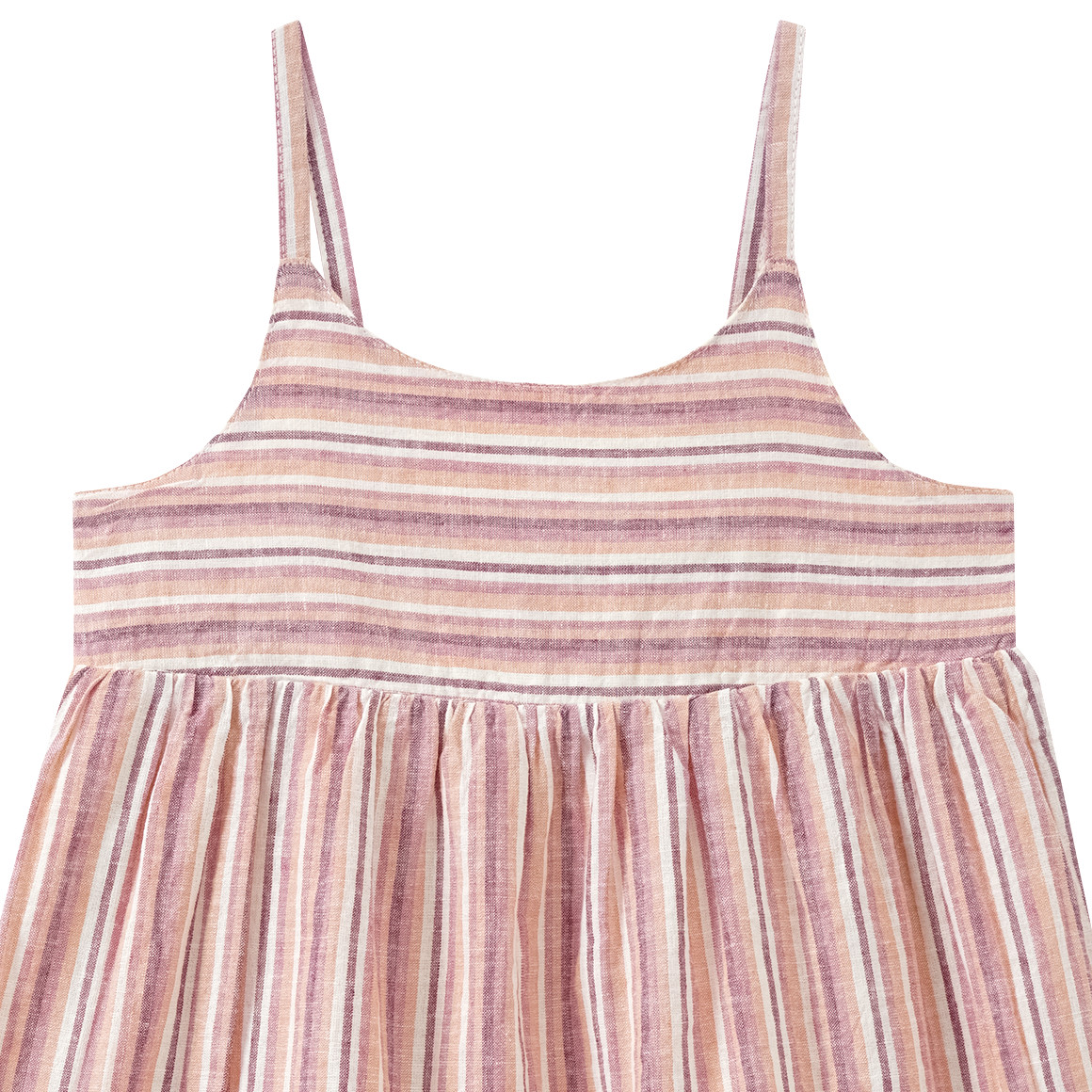 Mädchen Kleid aus Leinen-Mix