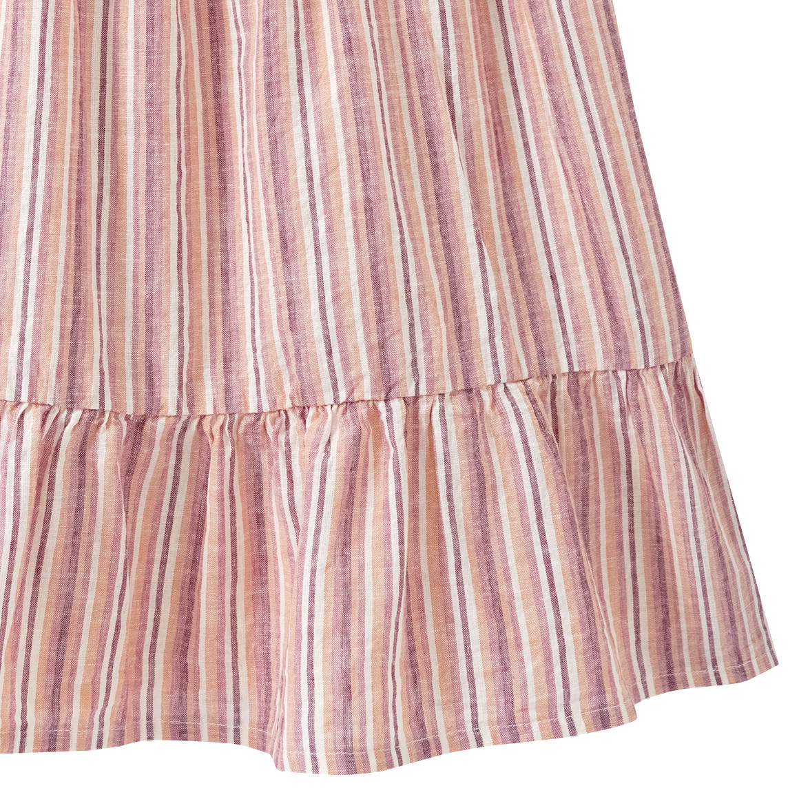 Mädchen Kleid aus Leinen-Mix