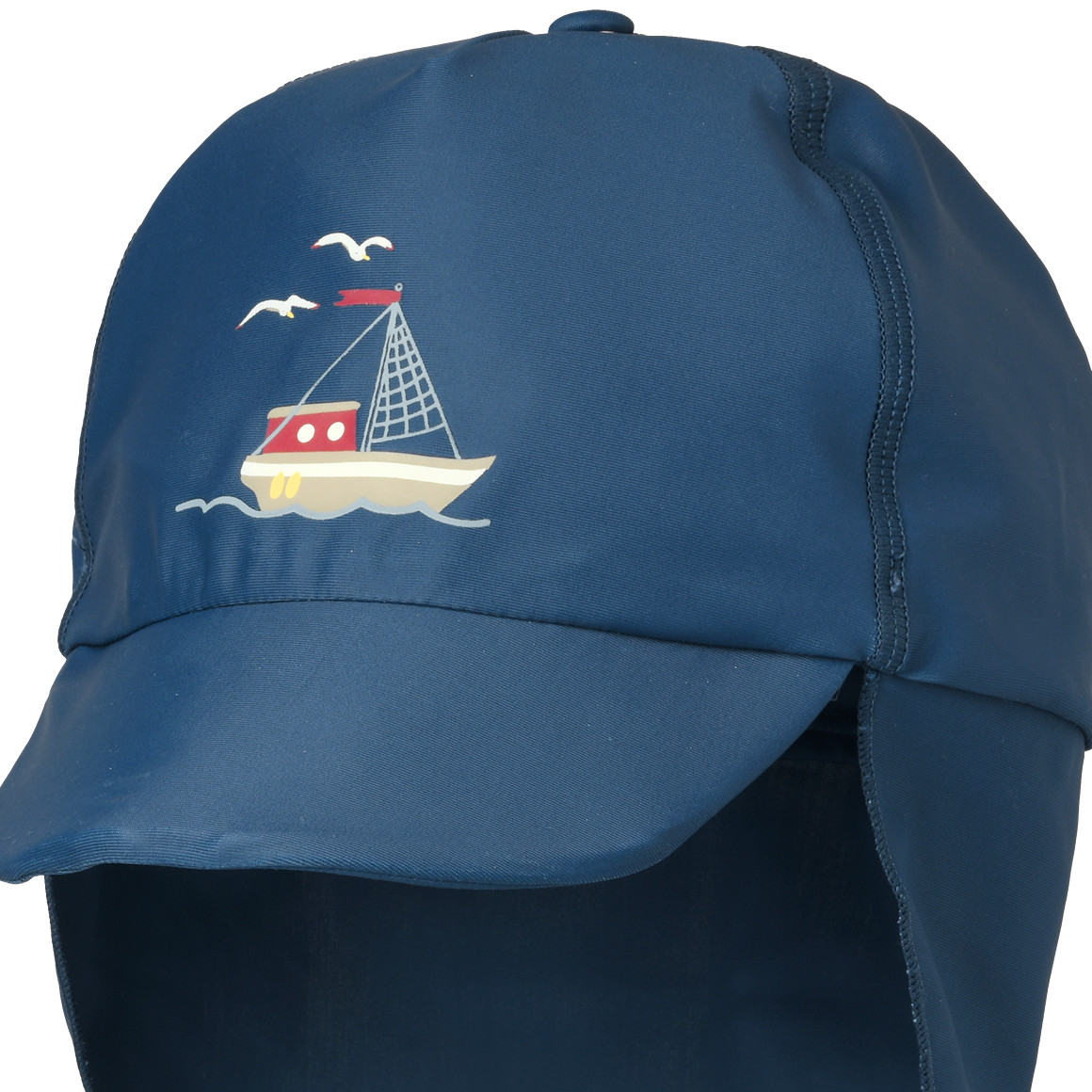 Jungen UV-Badekappe mit Segelboot UPF60