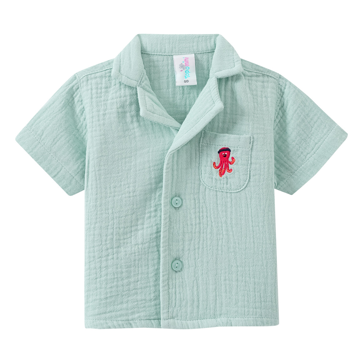 Newborn Set aus Musselin-Hemd, Shorts und Hut
