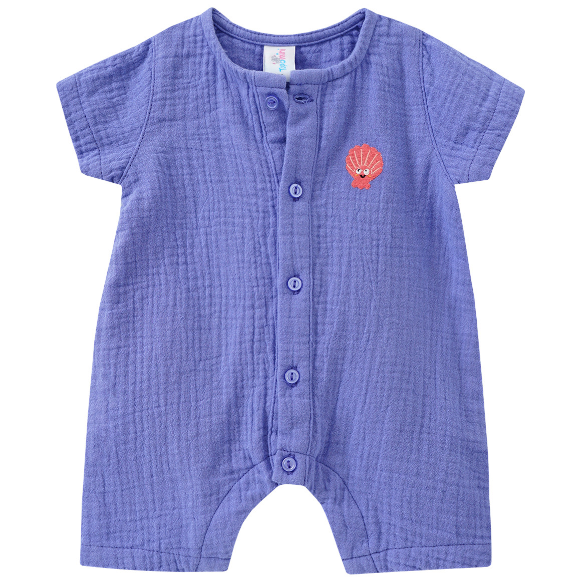 Newborn Musselin-Overall mit Stickerei