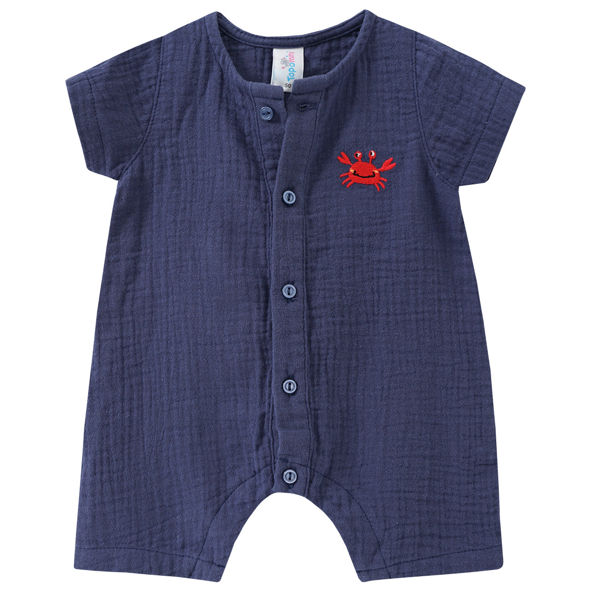 Newborn Musselin-Overall mit Stickerei
