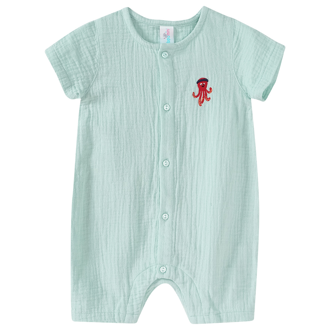 Newborn Musselin-Overall mit Stickerei