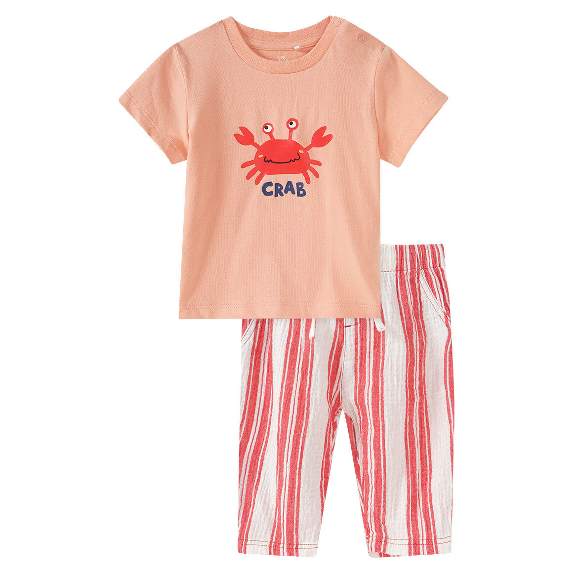 Baby Set aus T-Shirt und Musselin-Hose
