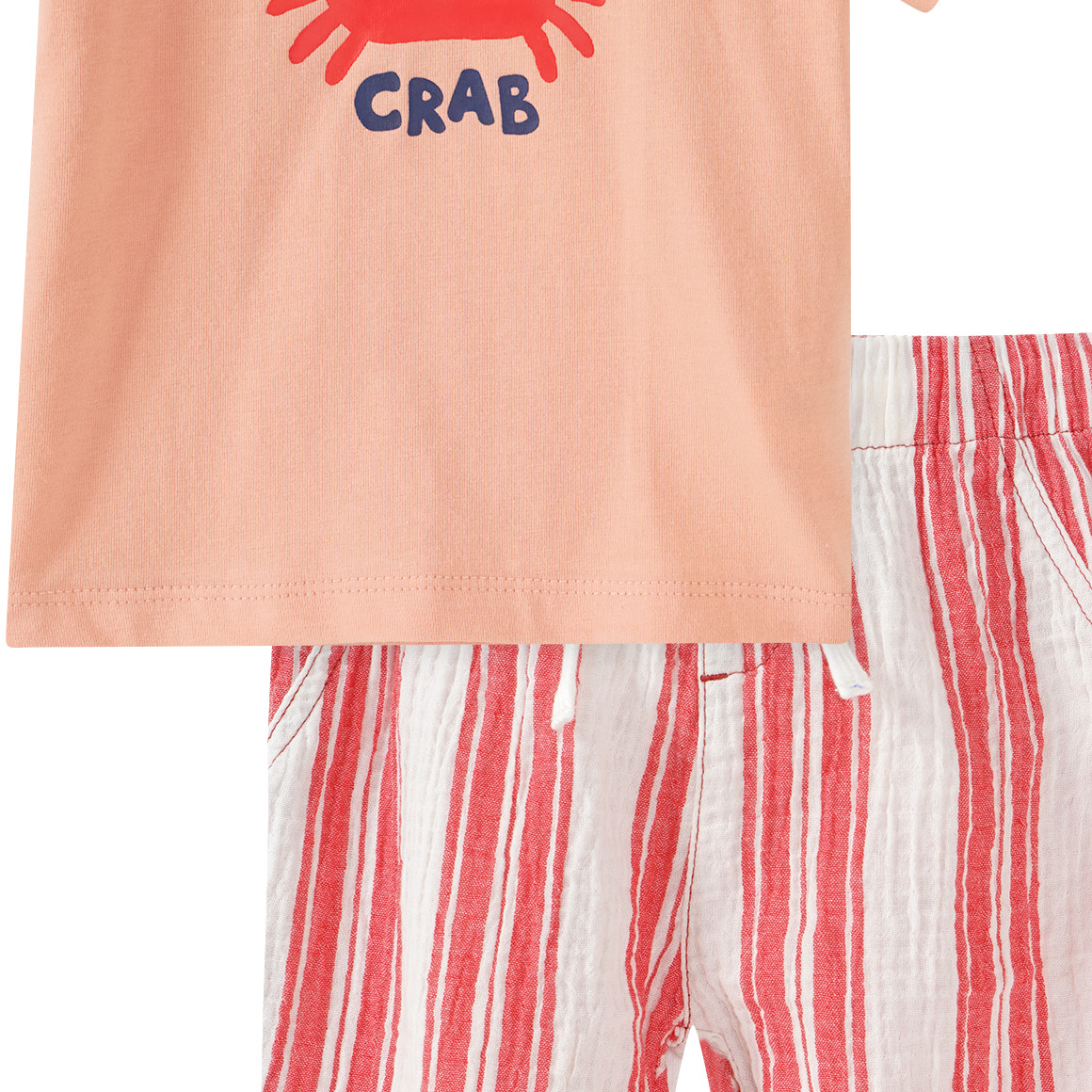Baby Set aus T-Shirt und Musselin-Hose