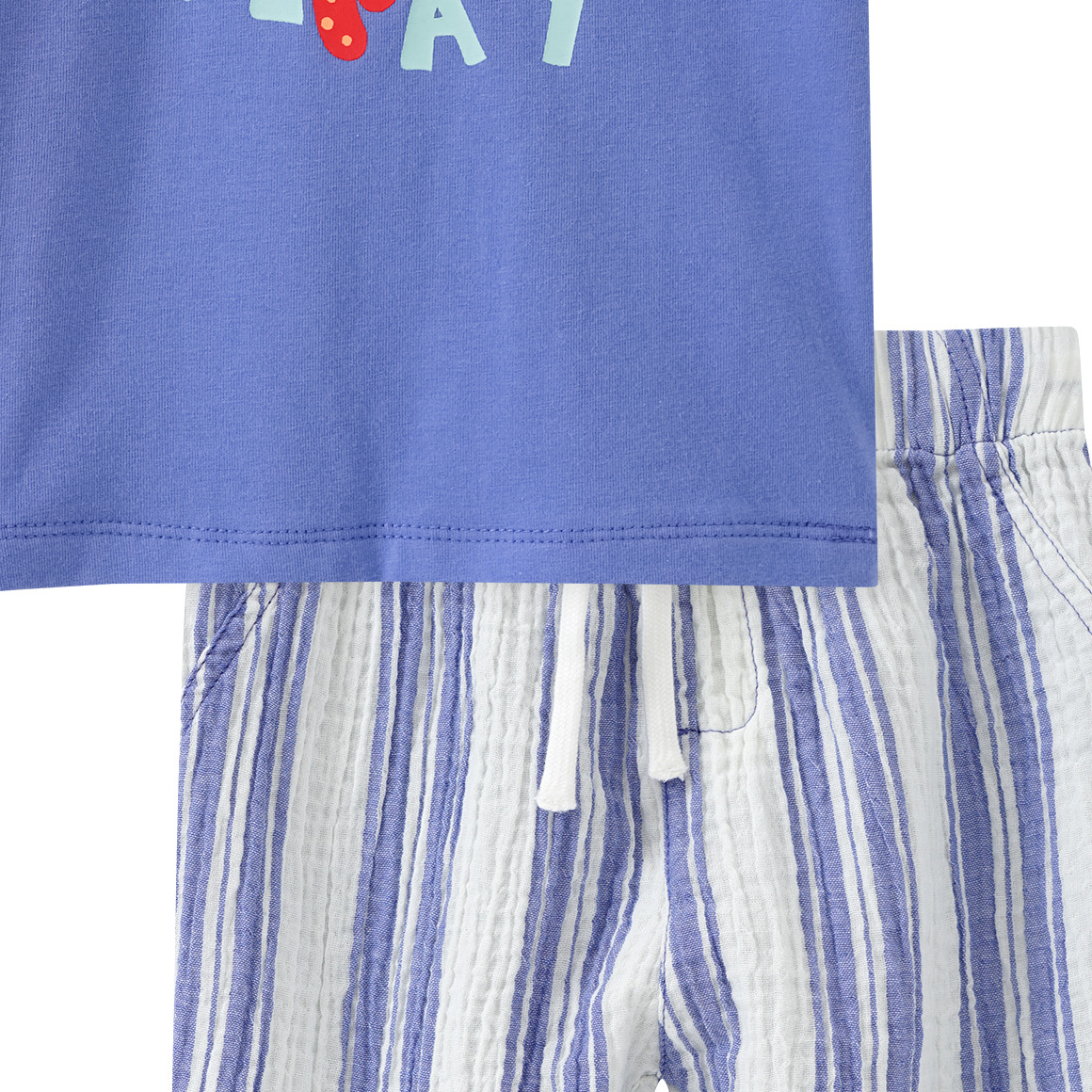 Baby Set aus T-Shirt und Musselin-Hose
