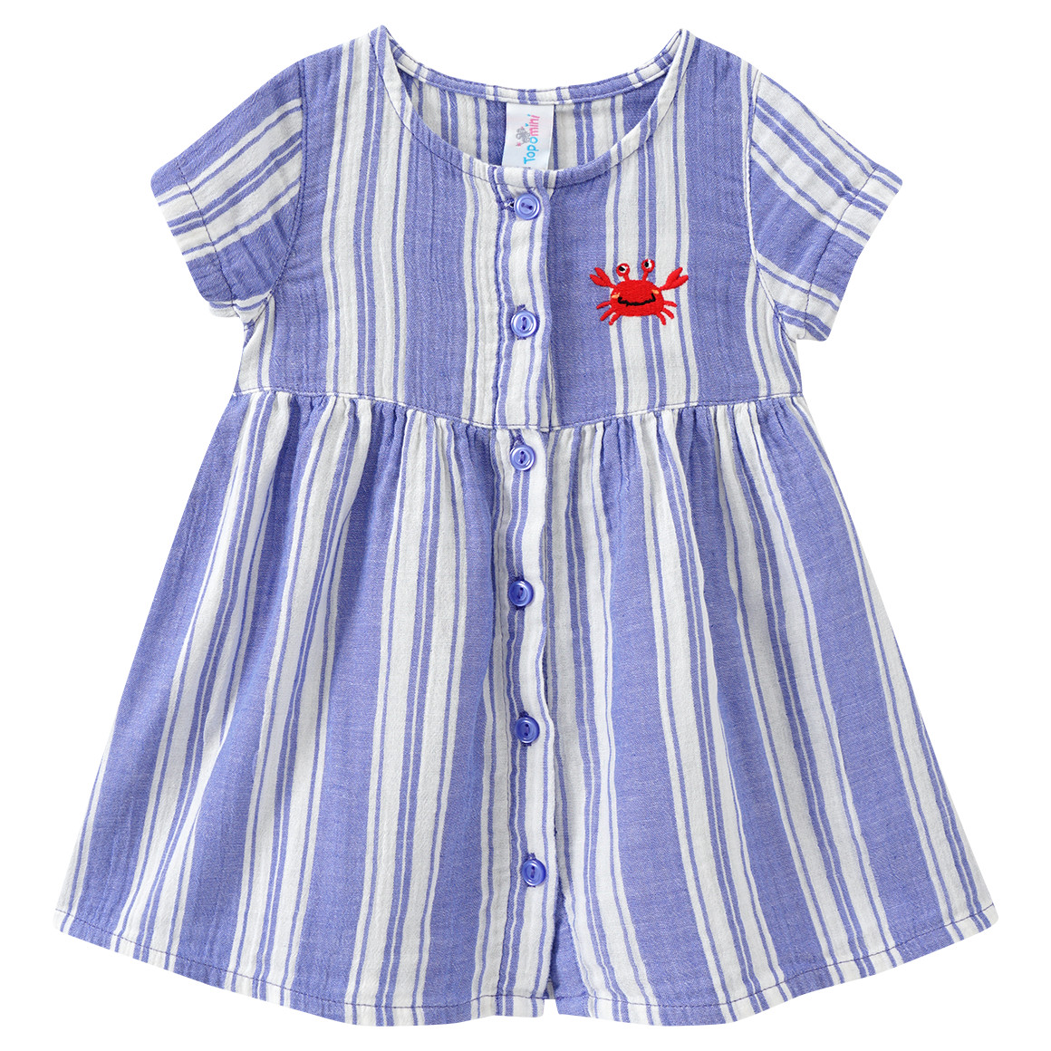 Mousseline jurk, short en hoed voor baby’s