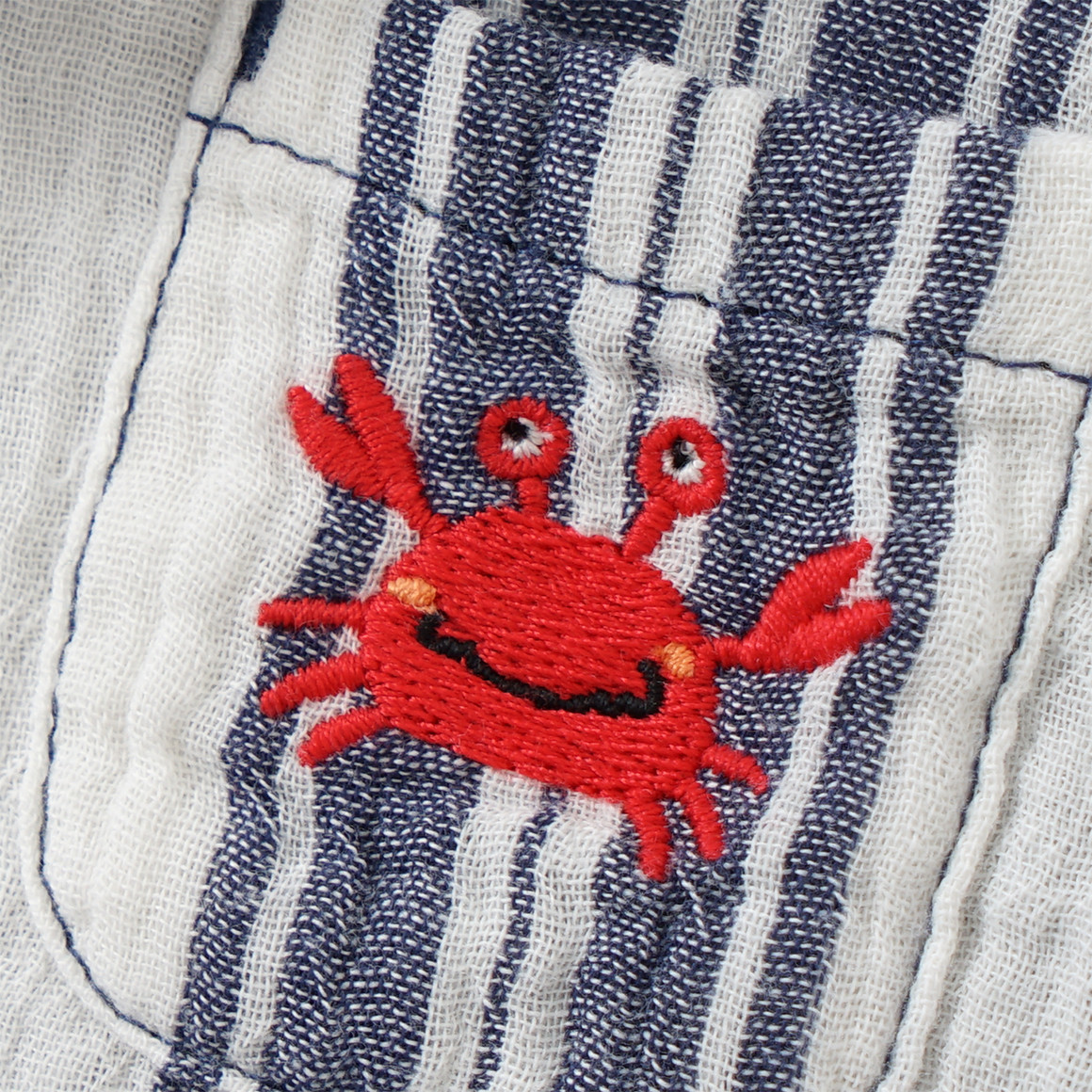 Baby Set aus Musselin-Hemd, Shorts und Hut