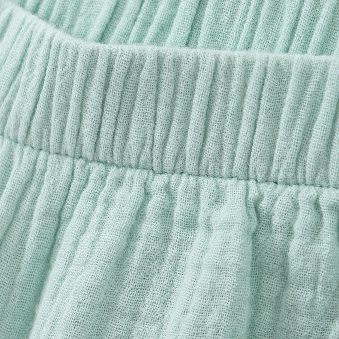 Baby Set aus Musselin-Hemd, Shorts und Hut