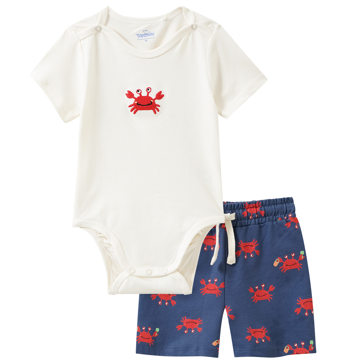 Babyset van body en korte broek