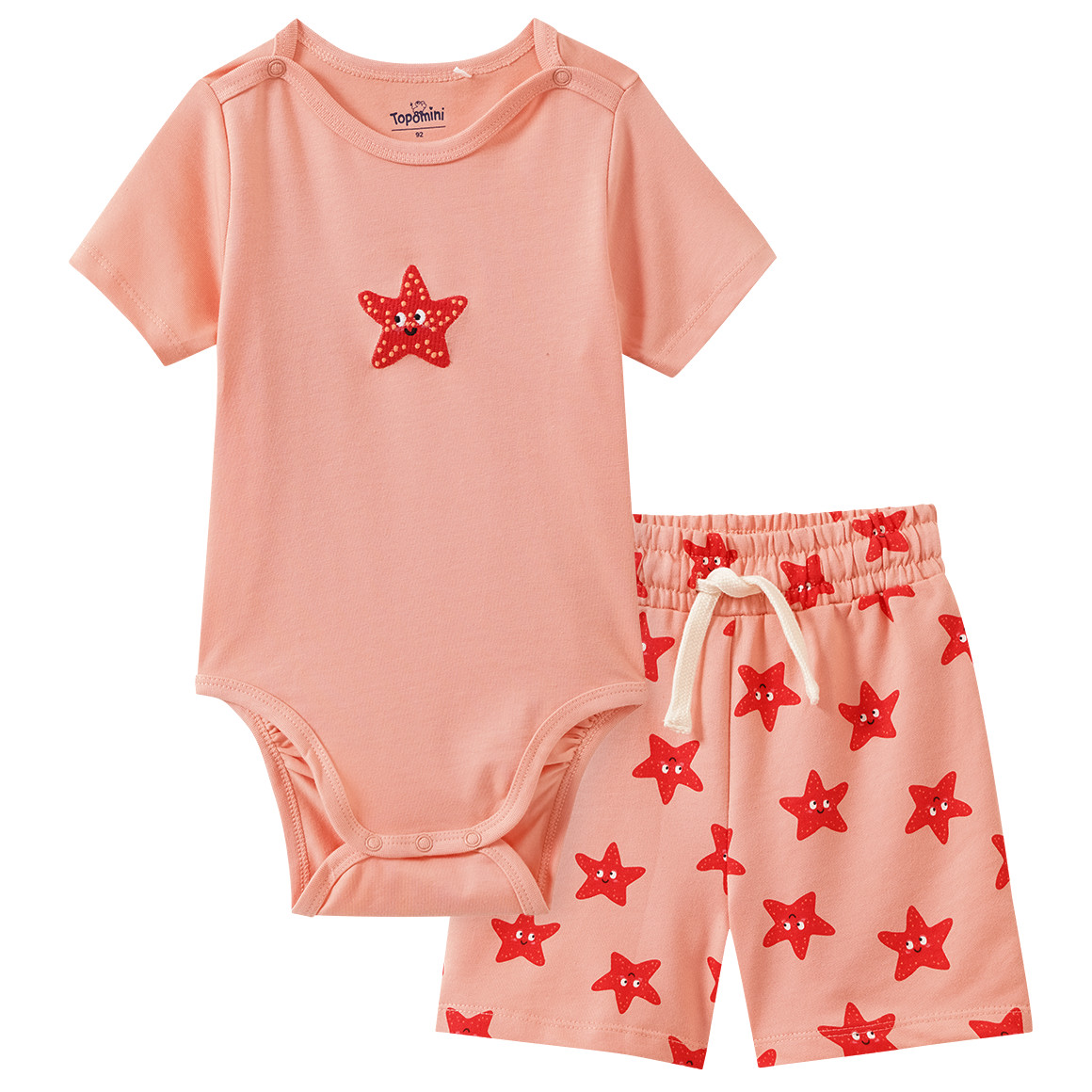 Babyset van body en korte broek