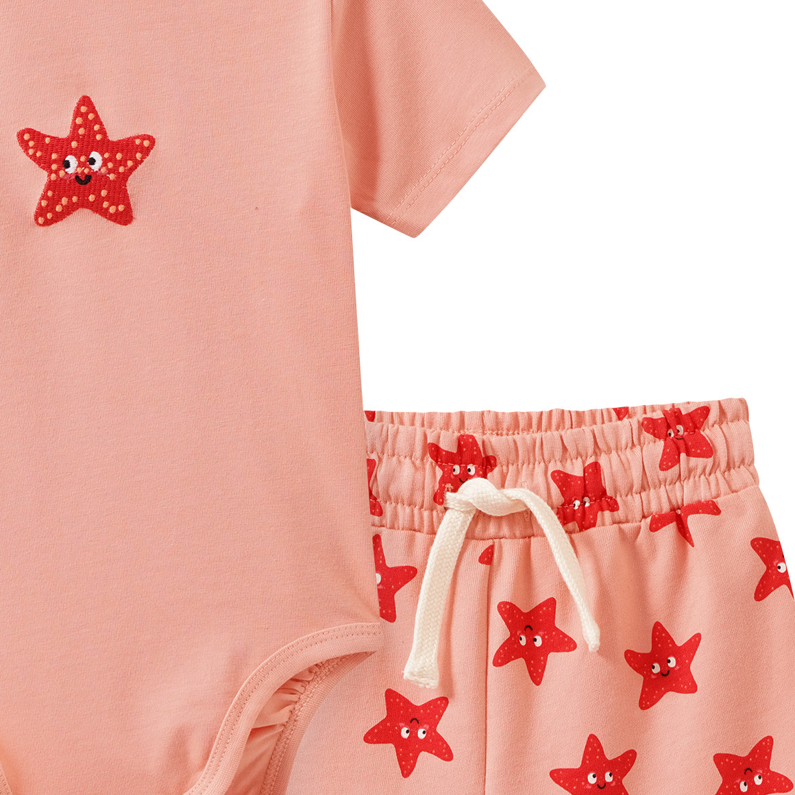 Babyset van body en korte broek