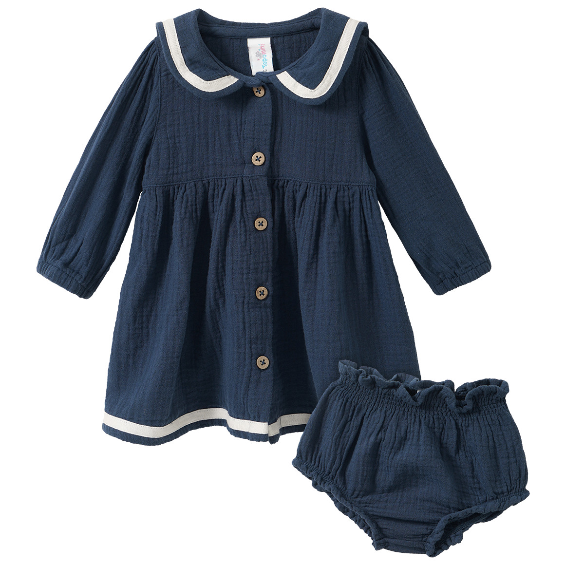 Newborn Musselin-Kleid mit Shorts