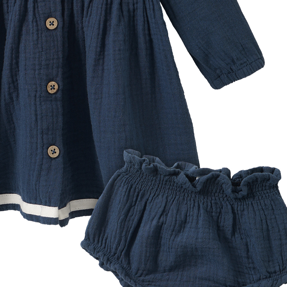 Newborn Musselin-Kleid mit Shorts