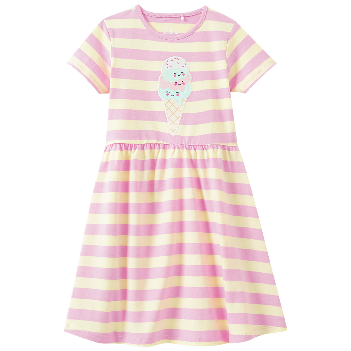 Mädchen Kleid mit Streifen