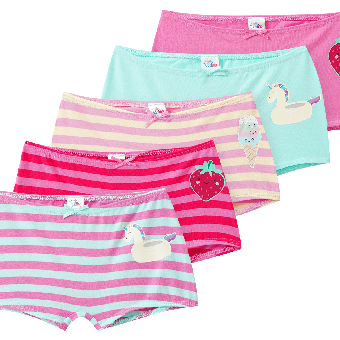5 Mädchen Pantys im Set