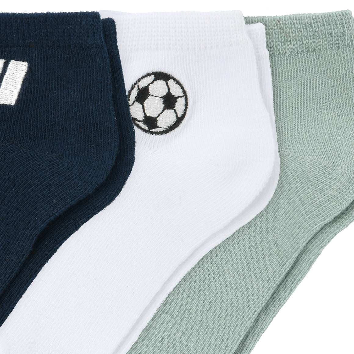 3 Paar Jungen Sneaker-Socken knöchelhoch