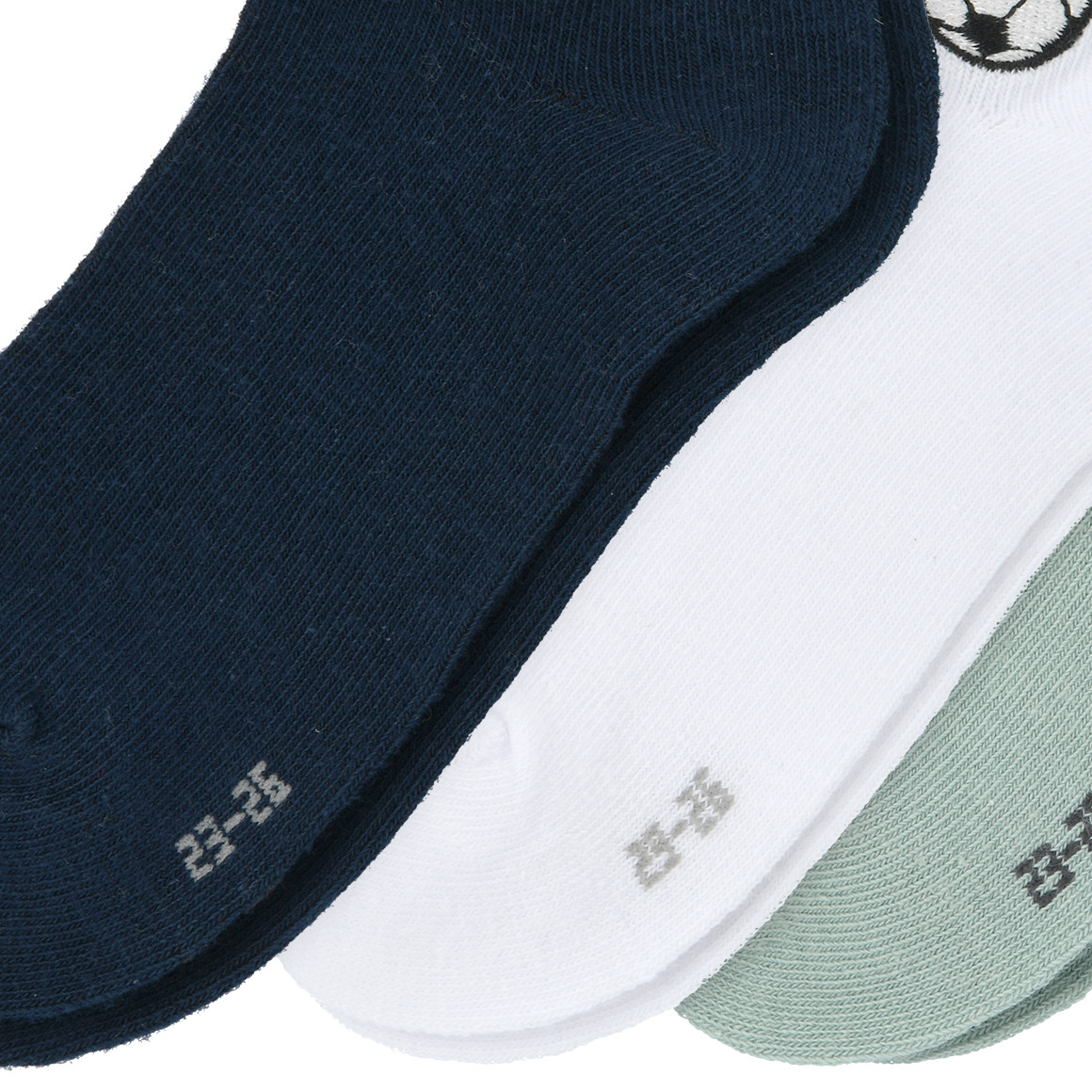 3 Paar Jungen Sneaker-Socken knöchelhoch