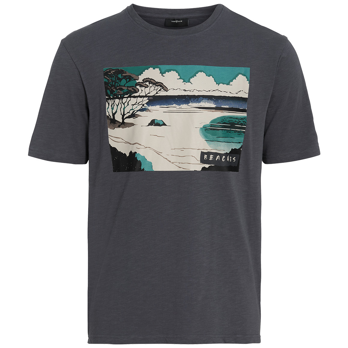 Heren-T-shirt met grote print